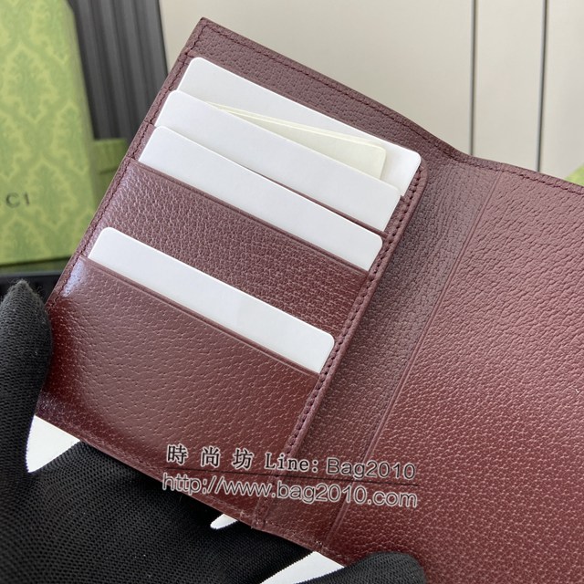 Gucci專櫃古馳最新款飾GG細節GG護照夾 jh2299型號：795229